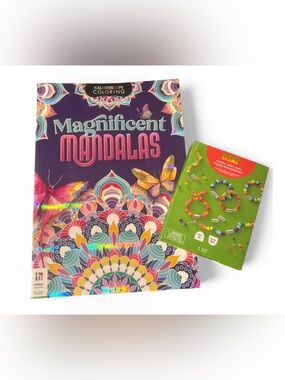 Mondo Llama Bracelet Kit AND Kaleidoscope Coloring Book